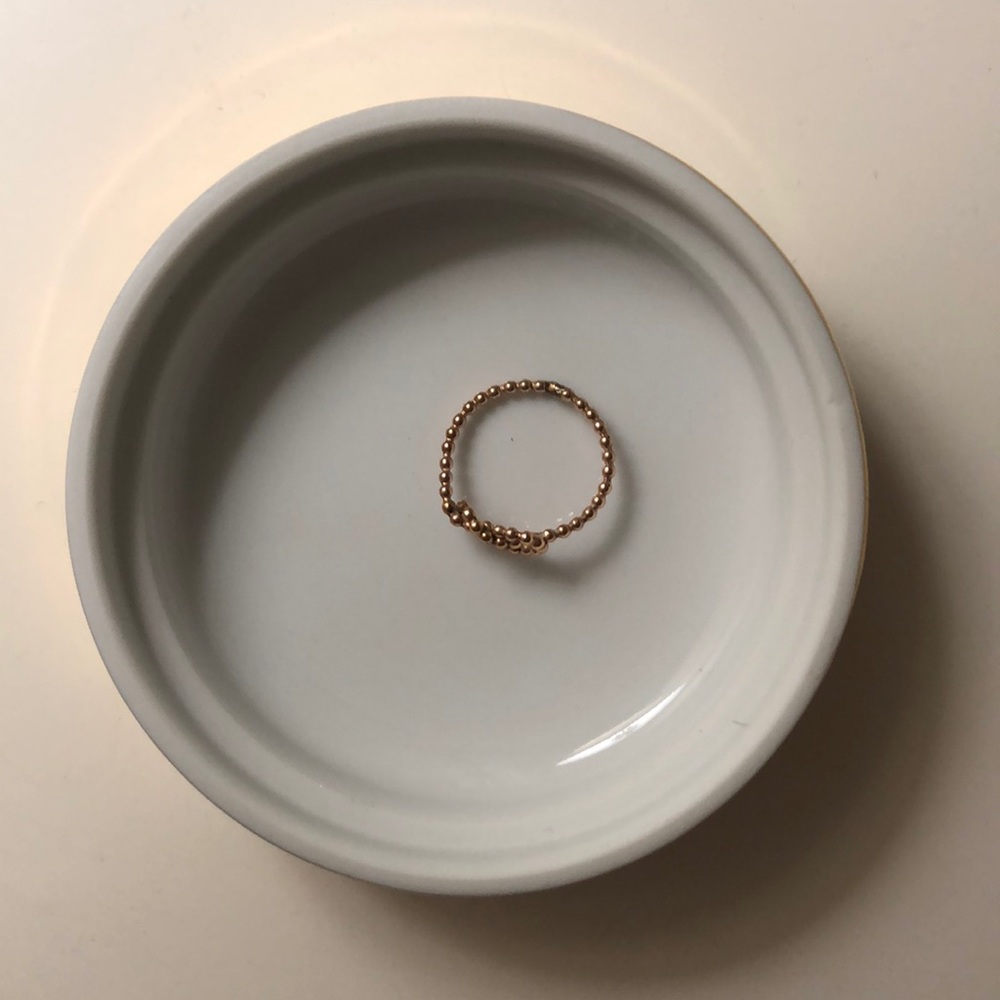 Antique Rose Gold Heart Ring - Picture 3 of 3